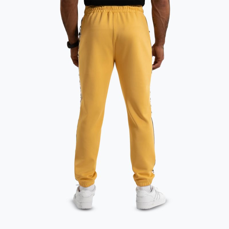 Pantaloni da corsa Pitbull da uomo Powers giallo pallido 3
