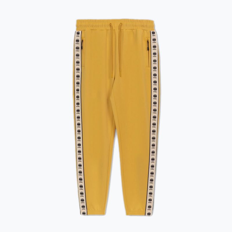 Pantaloni da corsa Pitbull da uomo Powers giallo pallido 5