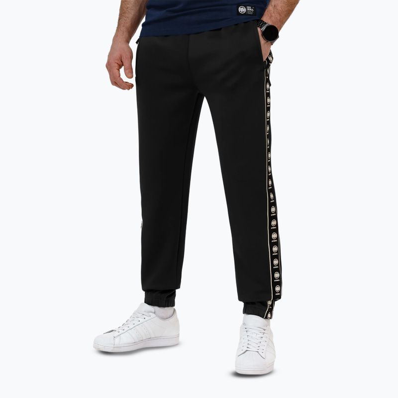 Pantaloni da corsa Pitbull da uomo Powers nero 4