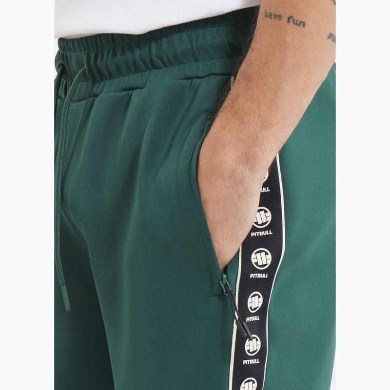 Pantaloncini da corsa Pitbull da uomo Powers verde bottiglia 2