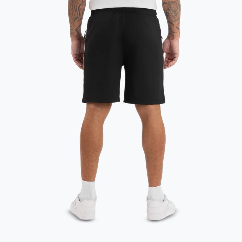 Pantaloncini da corsa Pitbull da uomo Powers nero 2