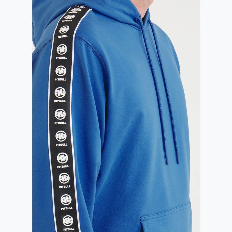 Felpa con cappuccio Pitbull Tape Nugget Uomo blu elettrico 4