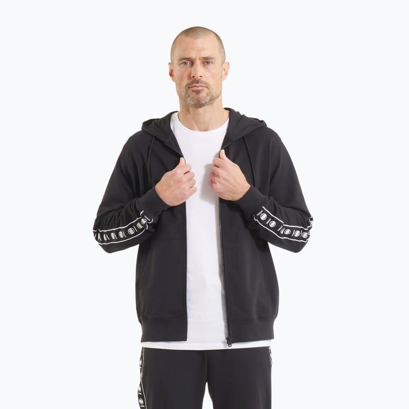 Felpa con cappuccio e zip Pitbull Tape Nugget Uomo, nero 5