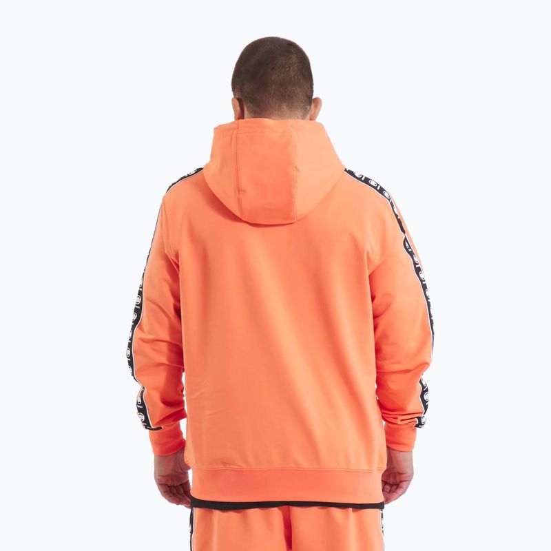 Felpa Pitbull Tape Nugget Hooded Zip Uomo Salmone brillante 3