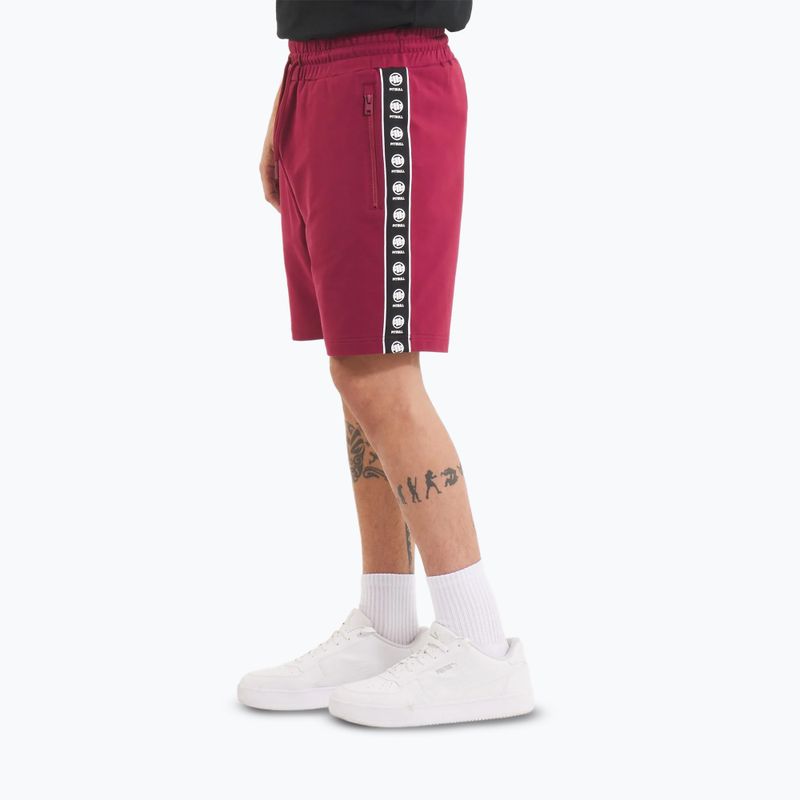 Pantaloncini Pitbull Tape Nugget uomo bordeaux 4