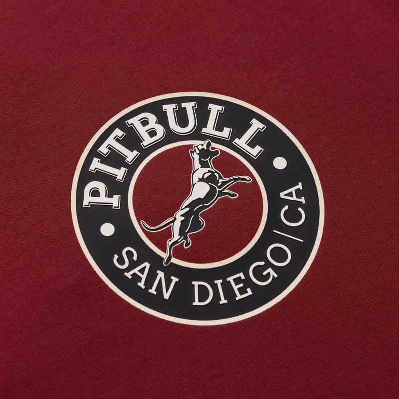 Felpa a girocollo Pitbull San Diego Ca Uomo bordeaux 5