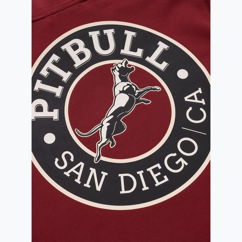 Felpa a girocollo Pitbull San Diego Ca Uomo bordeaux 6