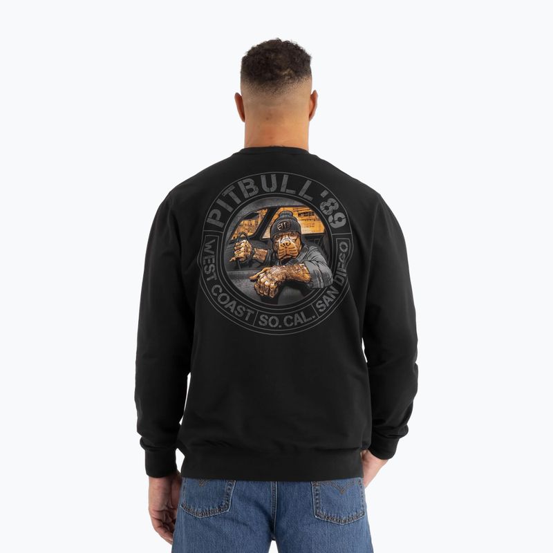 Felpa uomo Pitbull Driving Crewneck nero 3