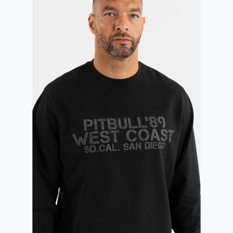 Felpa uomo Pitbull Driving Crewneck nero 4