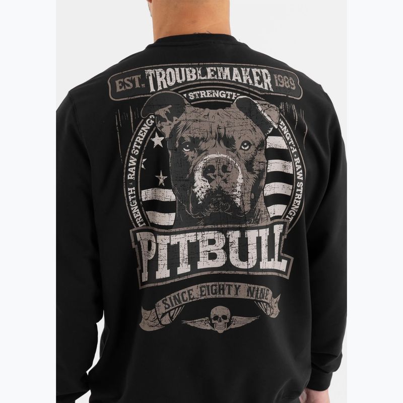 Pitbull Troublemaker Uomo Felpa girocollo nero 3