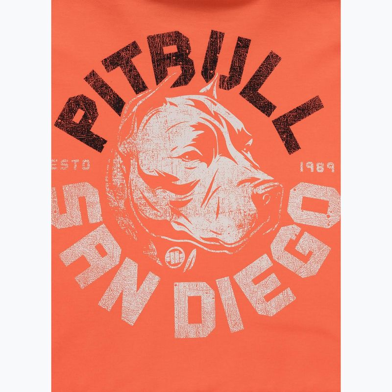 Felpa a girocollo Pitbull Dog Sd da uomo, salmone brillante 6