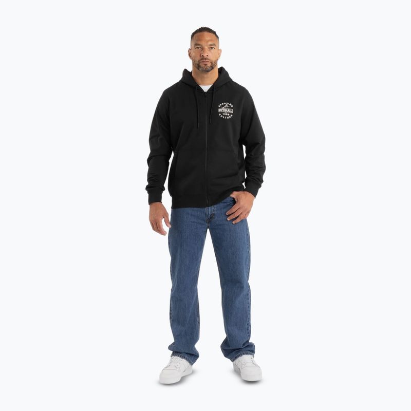 Pitbull Physical Culture Uomo Felpa con zip e cappuccio nero 2