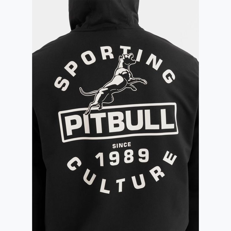 Pitbull Physical Culture Uomo Felpa con zip e cappuccio nero 3