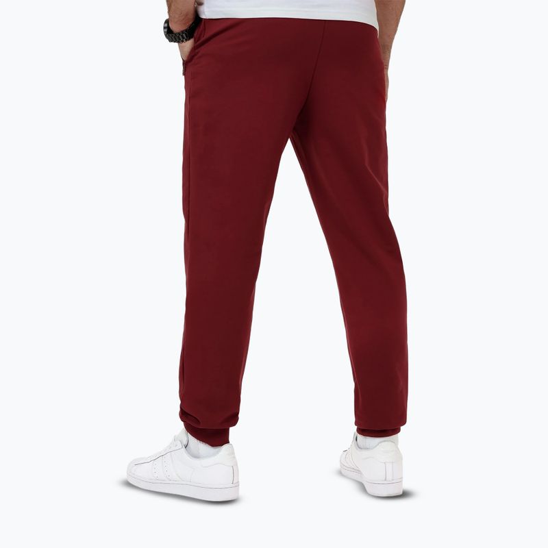 Pantaloni da jogging Pitbull Nugget da uomo bordeaux 2
