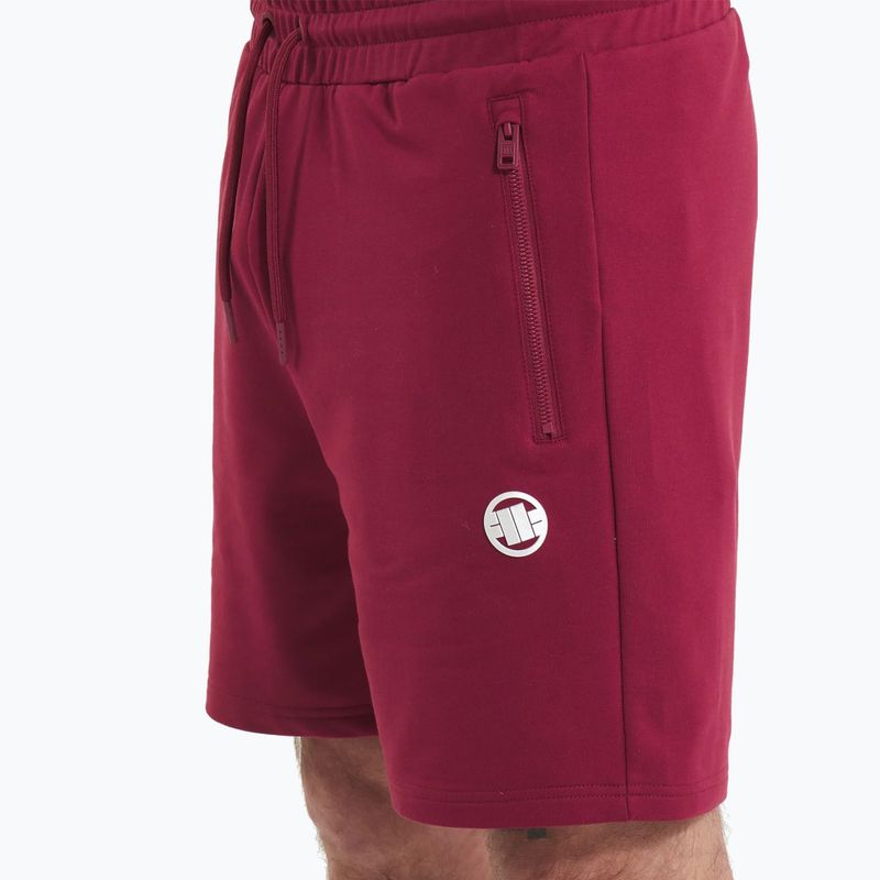 Pantaloncini da uomo Pitbull Nugget bordeaux 4