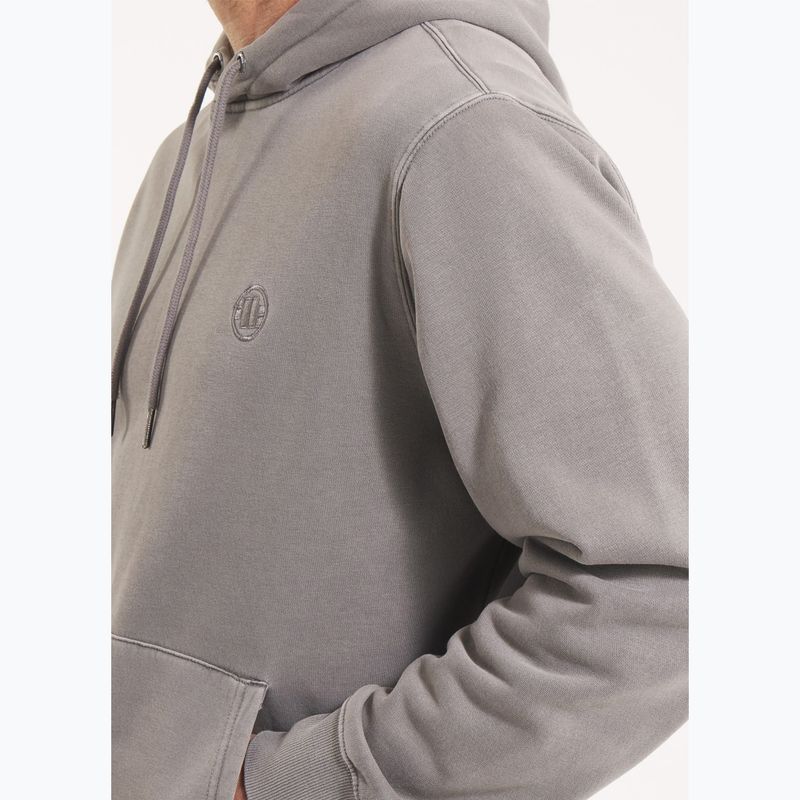 Felpa con cappuccio Pitbull Lancaster 2 da uomo, grigio slavato 4