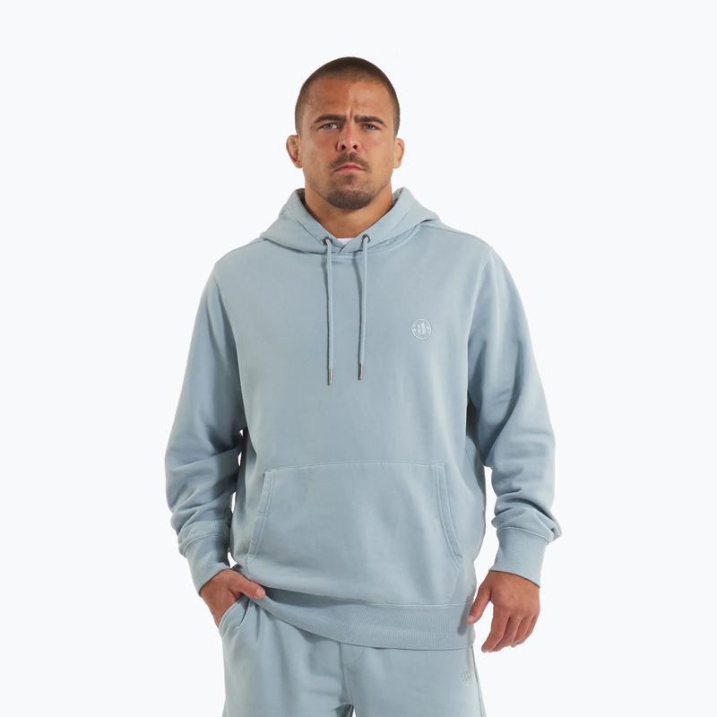 Felpa con cappuccio Pitbull Lancaster 2 da uomo, lavaggio blu