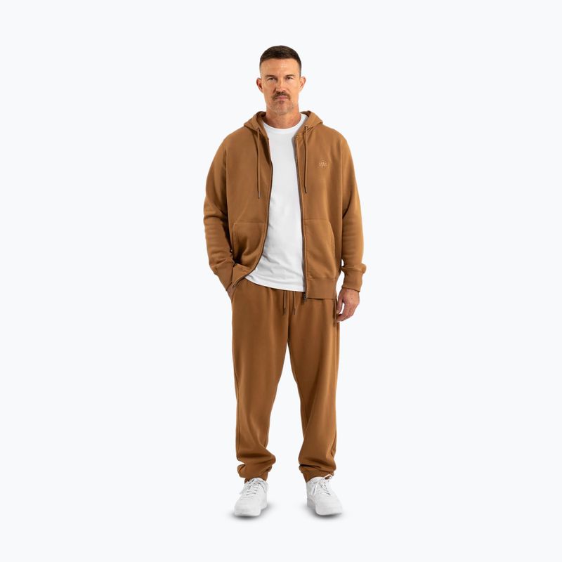 Felpa con zip e cappuccio Pitbull Lancaster 2 da uomo, giallo miele 2