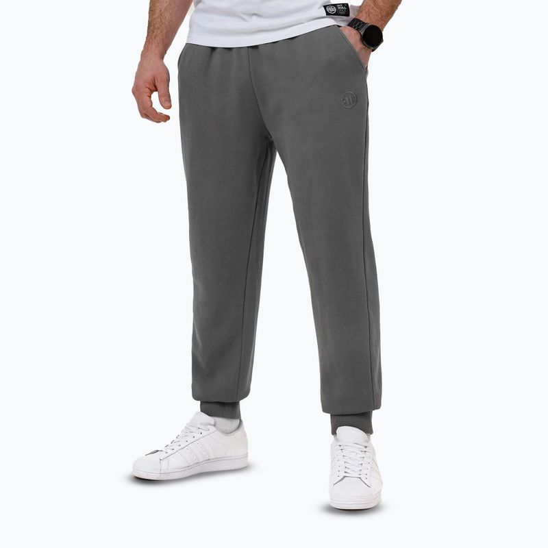 Pantaloni da corsa Pitbull Lancaster 2 da uomo, colore grigio slavato 3
