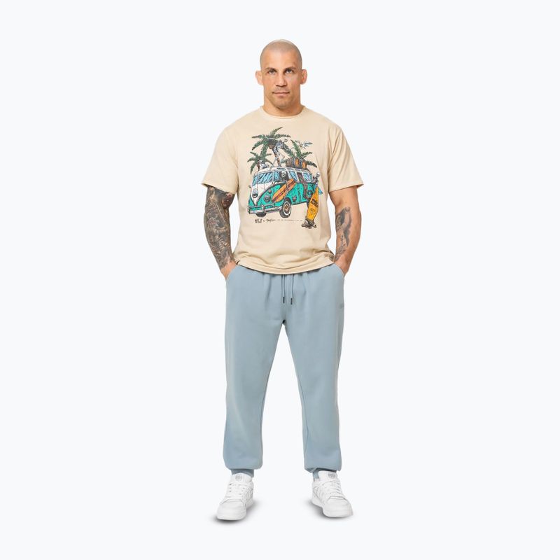 Pantaloni da corsa Pitbull Lancaster 2 da uomo, blu slavato 2