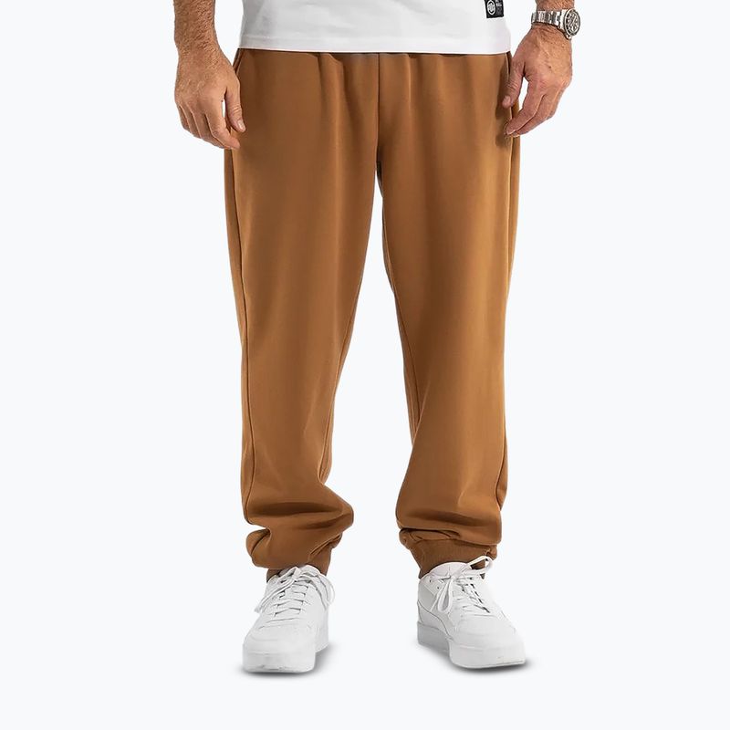 Pantaloni da corsa Pitbull Lancaster 2 da uomo, giallo miele