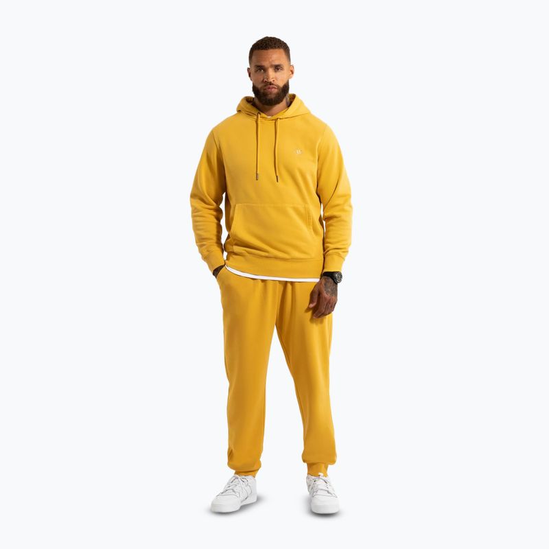 Pantaloni da corsa Pitbull Lancaster 2 da uomo, giallo slavato 2