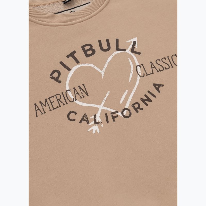 Felpa donna Pitbull Manzanita Heart Crewneck sabbia 7