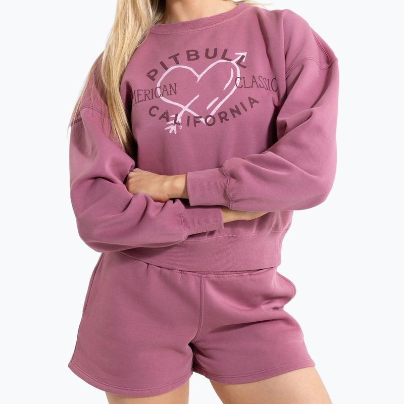 Pitbull - Felpa girocollo Manzanita Heart donna rosa 5
