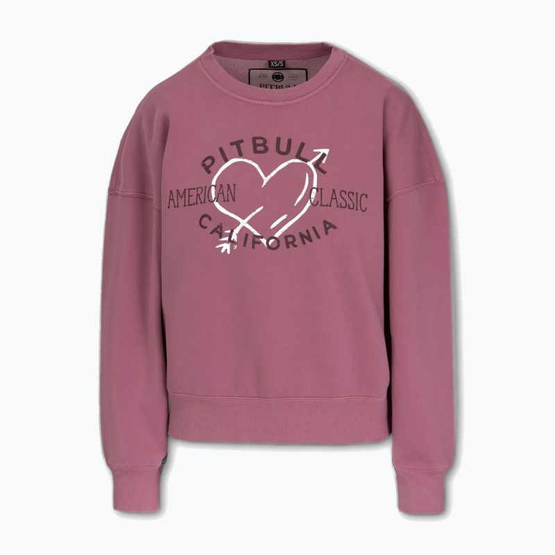 Pitbull - Felpa girocollo Manzanita Heart donna rosa 6