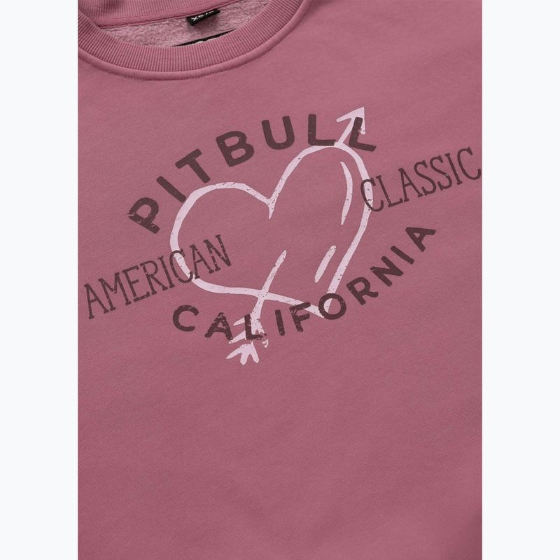 Pitbull - Felpa girocollo Manzanita Heart donna rosa 9