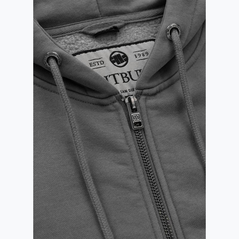 Pitbull Felpa con zip e cappuccio Manzanita Heart donna grigio slavato 6