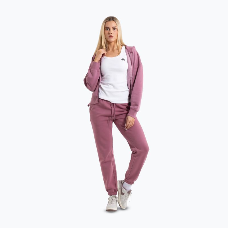 Felpa con zip e cappuccio Pitbull Manzanita Heart da donna, rosa 2