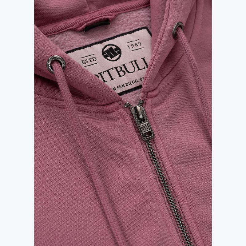 Felpa con zip e cappuccio Pitbull Manzanita Heart da donna, rosa 7