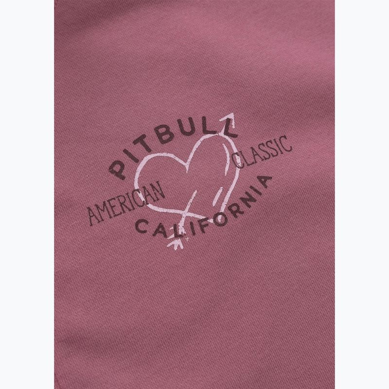 Felpa con zip e cappuccio Pitbull Manzanita Heart da donna, rosa 9