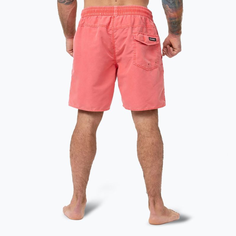 Pantaloncini da bagno Pitbull Balfour rosso fuoco per uomo 3