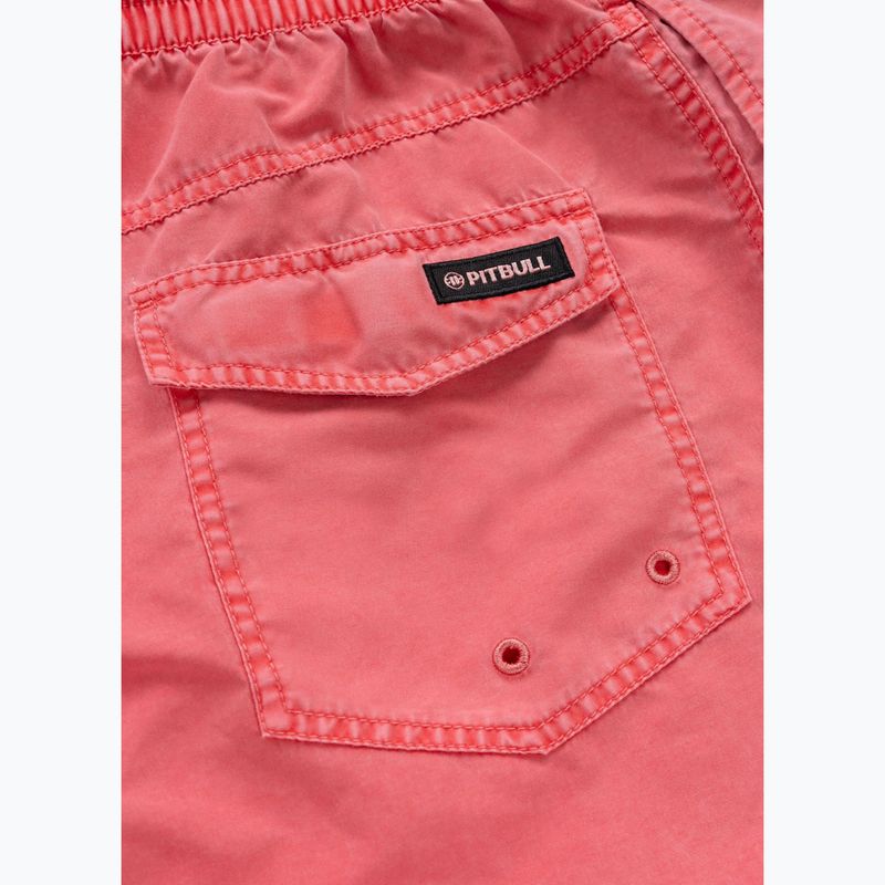 Pantaloncini da bagno Pitbull Balfour rosso fuoco per uomo 5