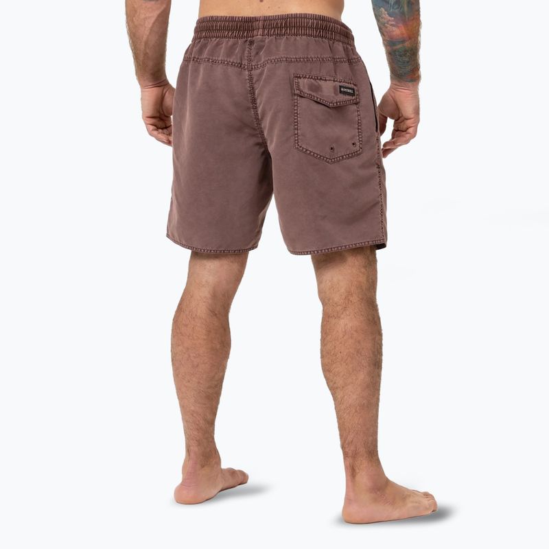 Pantaloncini da bagno Pitbull Balfour dusty burgundy da uomo 3