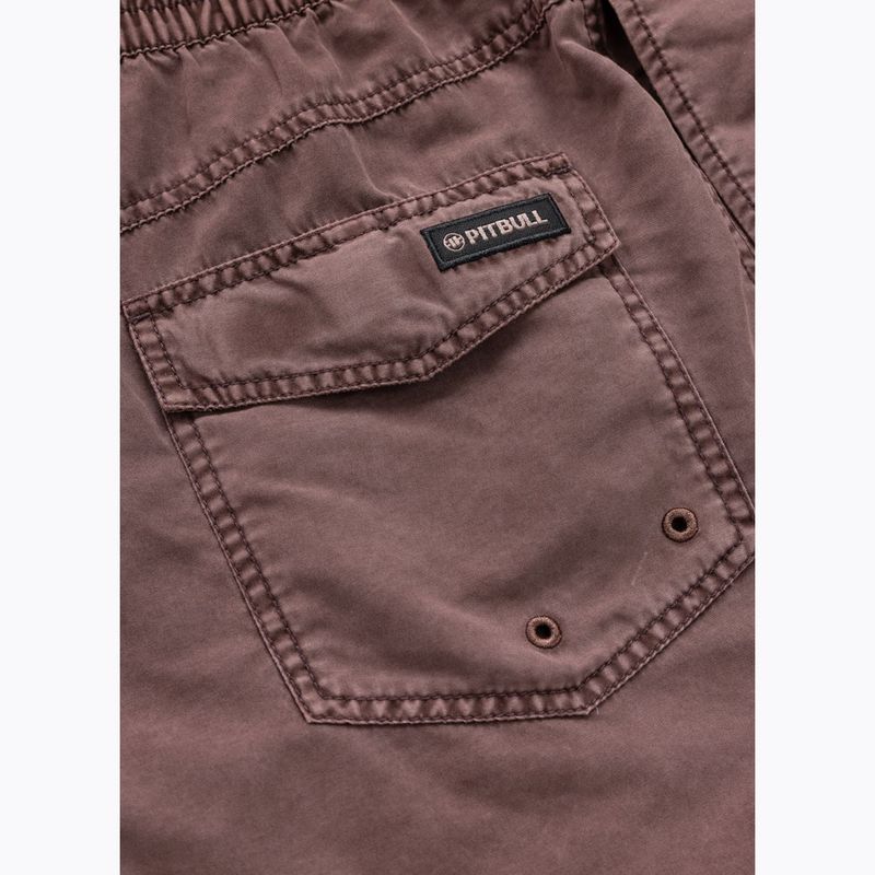 Pantaloncini da bagno Pitbull Balfour dusty burgundy da uomo 5