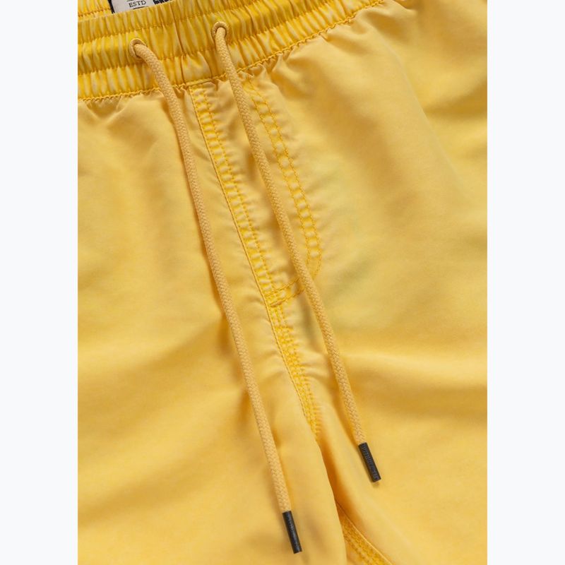 Pantaloncini da bagno Pitbull Balfour lavati gialli da uomo 4