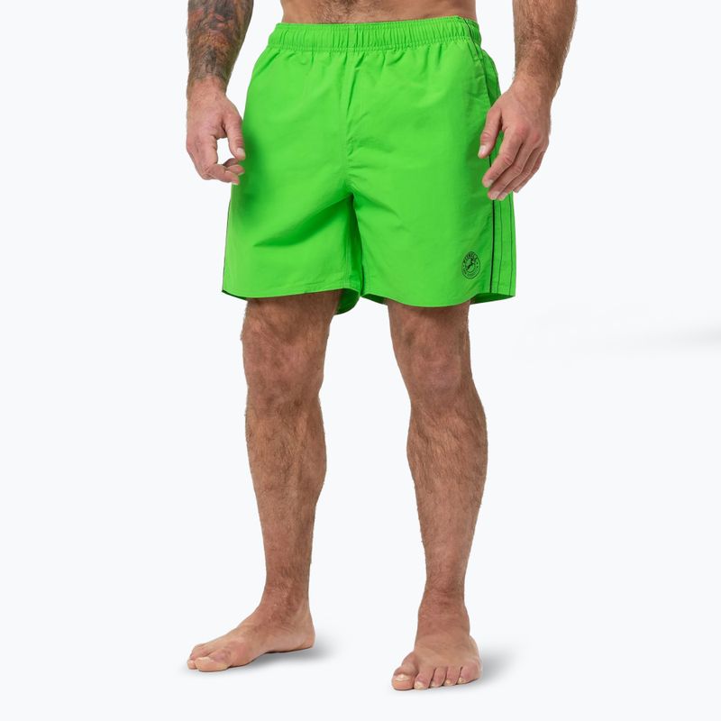 Pantaloncini da bagno Pitbull Crownhill verde fluo per uomo 4