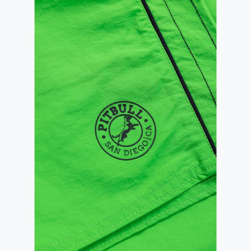 Pantaloncini da bagno Pitbull Crownhill verde fluo per uomo 7