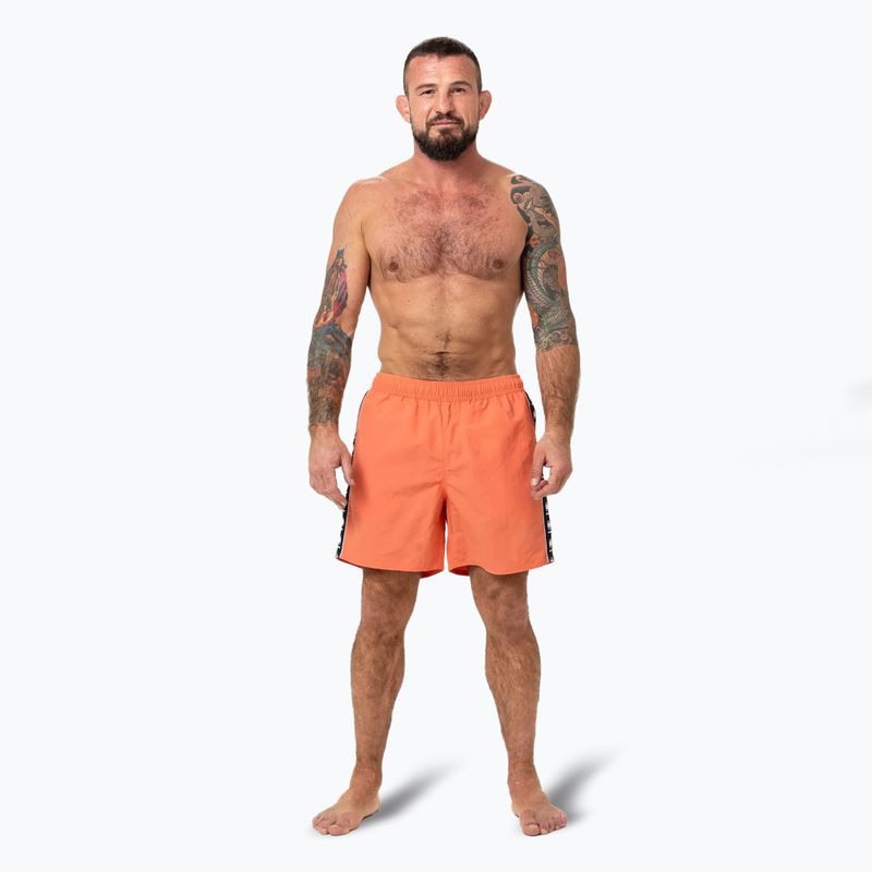 Pantaloncini da bagno Pitbull Blackmore bright salmon da uomo 2