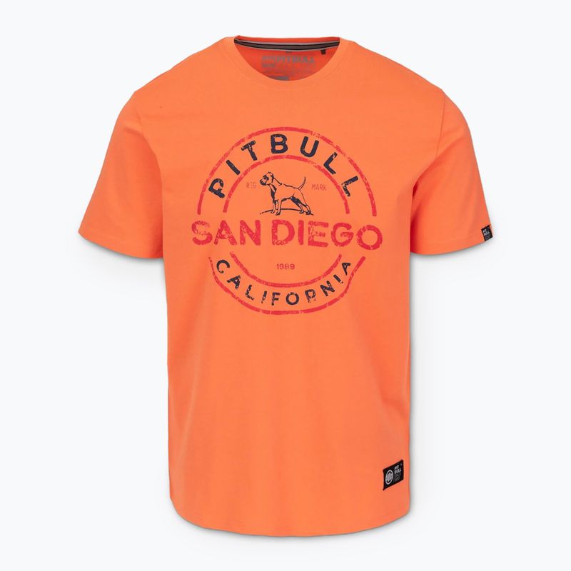 Maglietta Pitbull San Diego Ins. arancione fluo da uomo 4