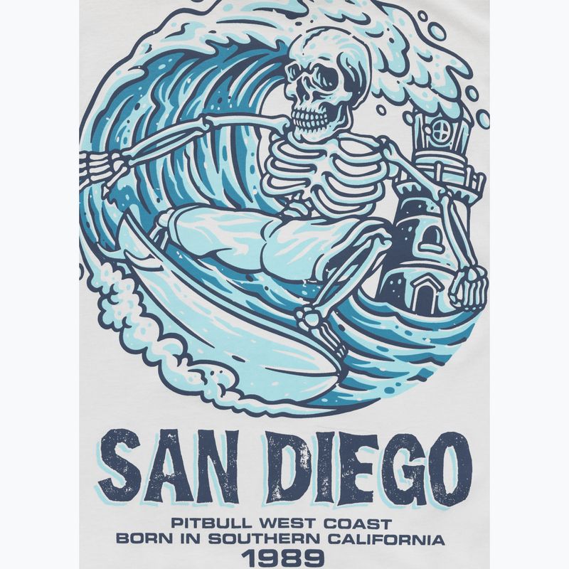 Maglietta Pitbull Skull Surf da uomo bianco/blu 5