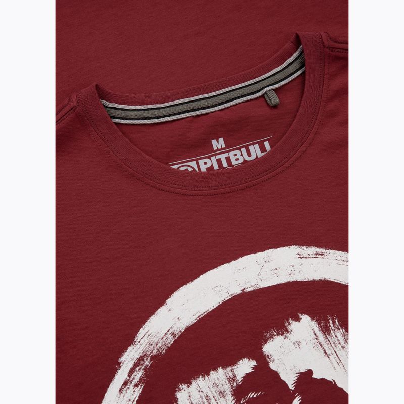 Maglietta Pitbull Logo Palms uomo bordeaux 6
