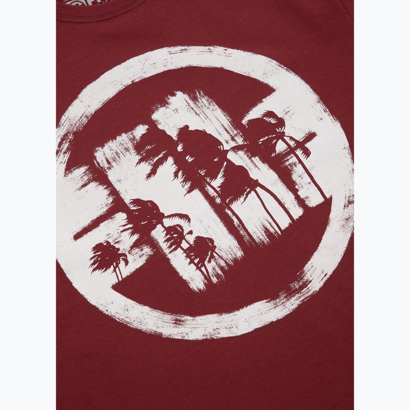 Maglietta Pitbull Logo Palms uomo bordeaux 7