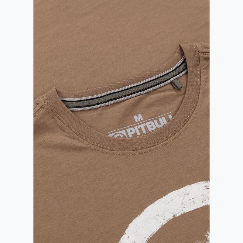 Maglietta Pitbull Logo Palms marrone savana da uomo 6