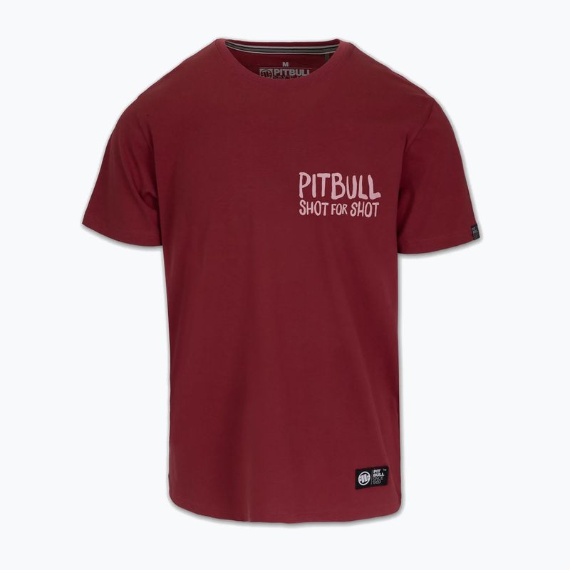 Pitbull Shot For Shot - Maglietta da uomo bordeaux