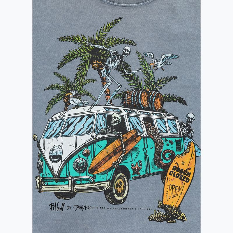 Maglietta Pitbull Open Beach da uomo, lavaggio blu 8