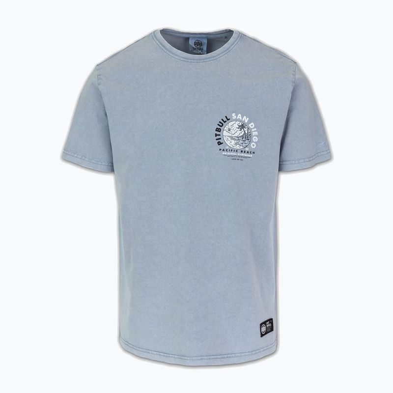 Maglietta Pitbull Planet Surf da uomo, lavaggio blu 5
